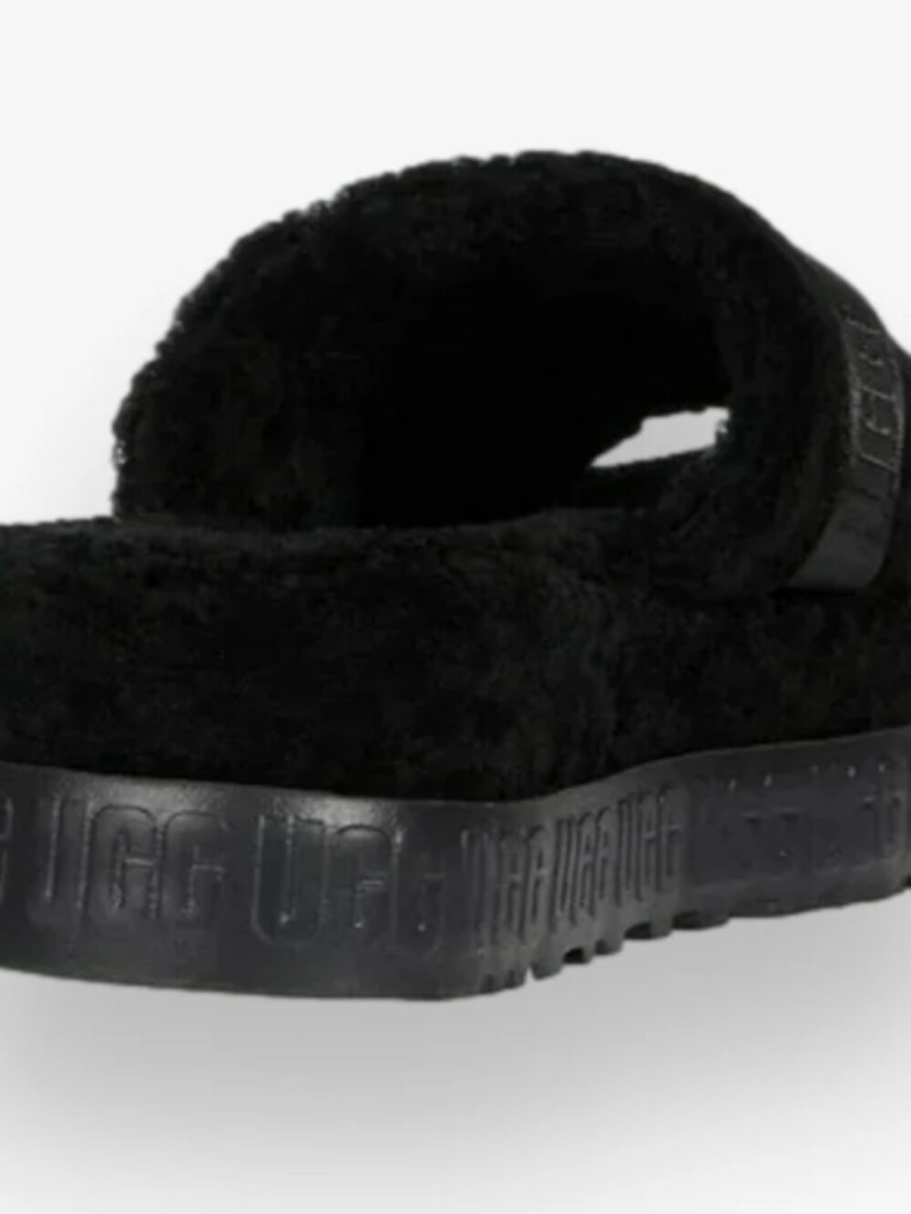 UGG Fluffita Slide Slippers Black Size 7 STYLE: 1113475-BLK - Picture 14 of 15